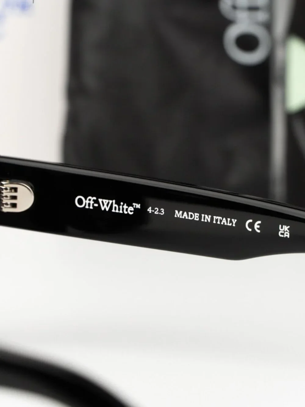 Off-White VIRGIL Men Sunglasses Black Grey Square OERI008 1007 NEW AUTHENTIC